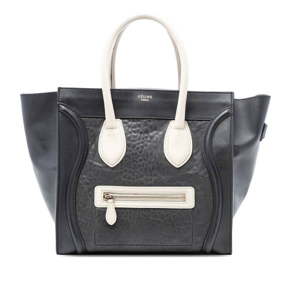 Celine Handbags - Pre-Loved Celine Mini Embossed Calfskin Luggage Tote